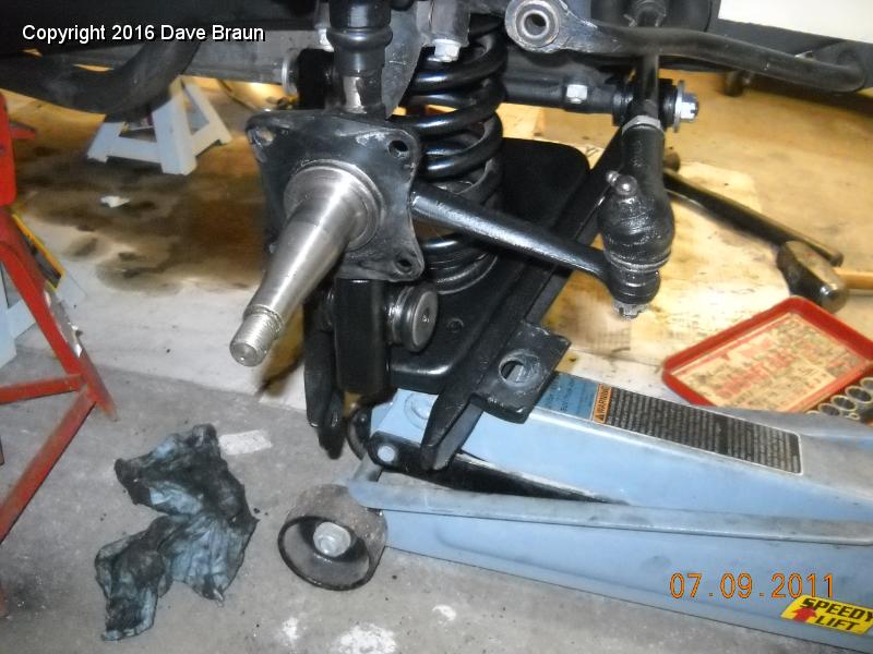 MGTD15470/On Going Maintenance/Suspension Tune Up/Installing spring